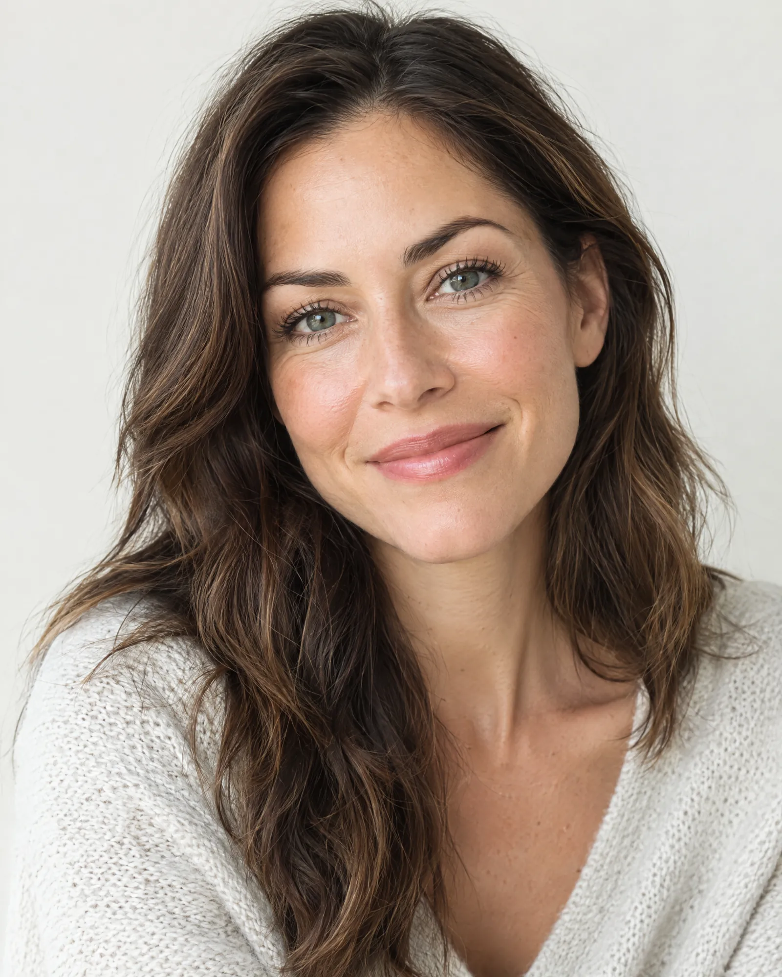 A woman with a fresh, rested, natural look